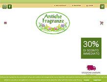 Tablet Screenshot of antichefragranze.com